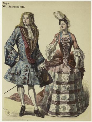 Одежда эпохи Людовика XIV
