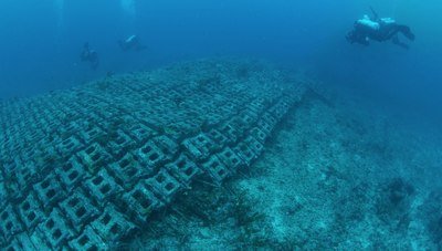 Подводные сооружения у багамских островов